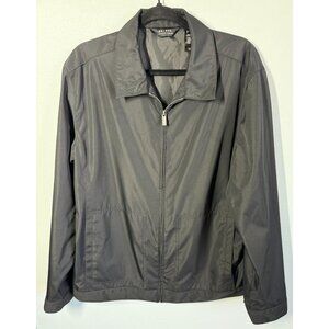 Axcess by Claiborne Black Soft Shell Zip Up Jacket Large Pockets Lightweight